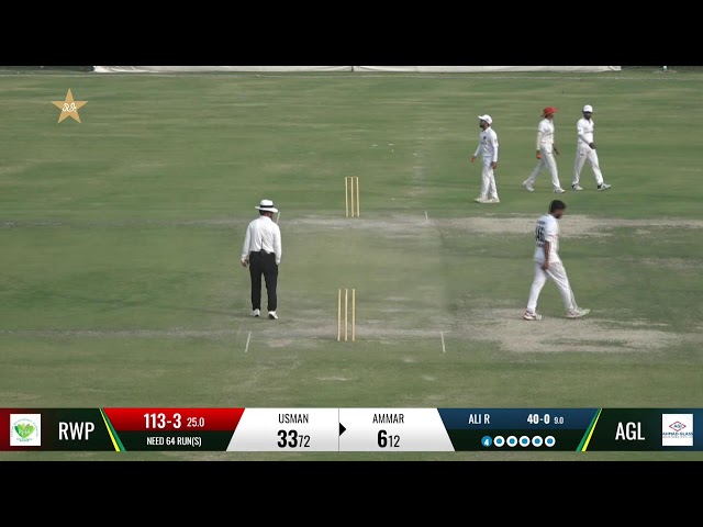 Live | PHA Rawalpindi VS Ahmed Glass | Day 2| President Trophy Grade-II (Gold) 2025-26 | M2Z1U