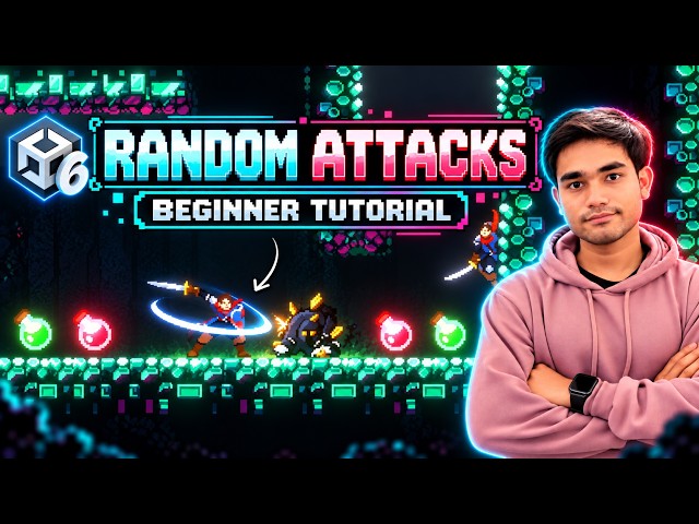 How to Play Random Attack Animation in a 2D GAME with Unity & C# Coding | Unity 6 Beginner