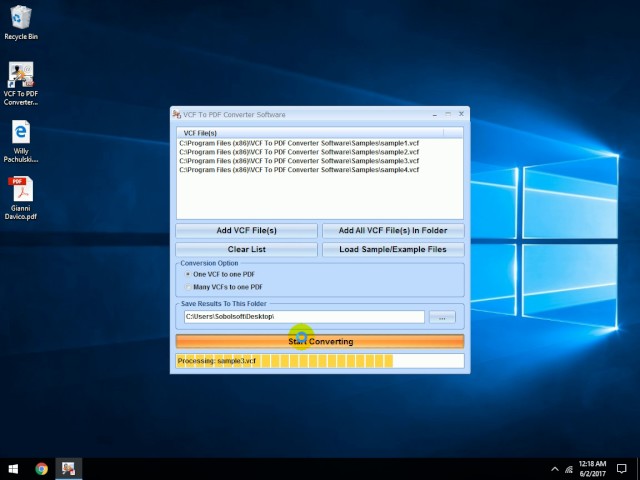 How To Use VCF To PDF Converter Software