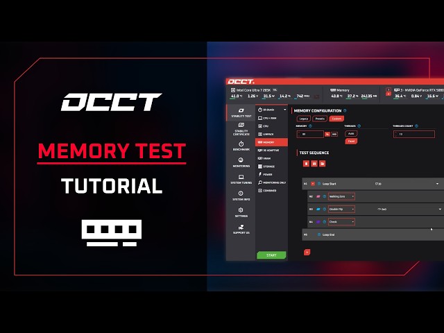 OCCT Memory Test Tutorial - Stress Test Your RAM