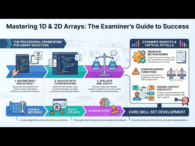 Selecting 1D or 2D Arrays for Given Tasks | Computer Science #Tasks