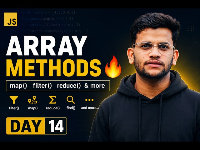 JavaScript Array Methods You MUST Master (map, filter, reduce) 🔥 Day 14
