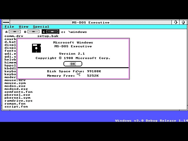 Windows 3.0 Build 14