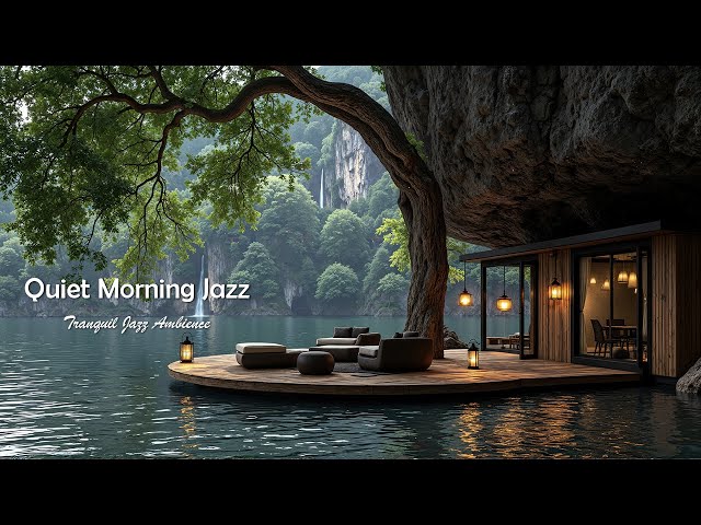 Ambiente Tranquilo De Jazz Matutino Junto Al Lago | Música De Jazz Tranquila En Un Tranquilo Reso...