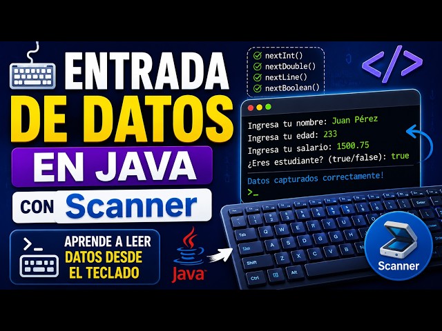 ⌨️ Entrada de Datos en Java con Scanner | Aprende a Leer Datos desde el Teclado