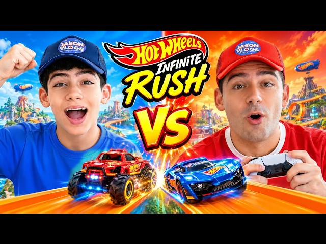 Jason and Alex Play the Hot Wheels Infinite Rush Game