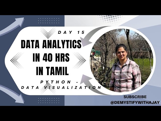 Day_15 | Data Analytics in 40 Hrs (Tamil) | Python - Data visualization #Demystify with Ajay
