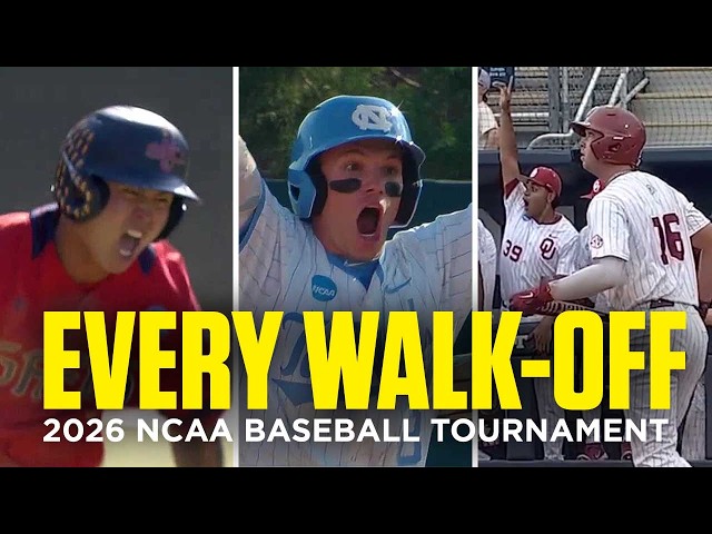 EVERY walk-off from the 2026 NCAA baseball tournament