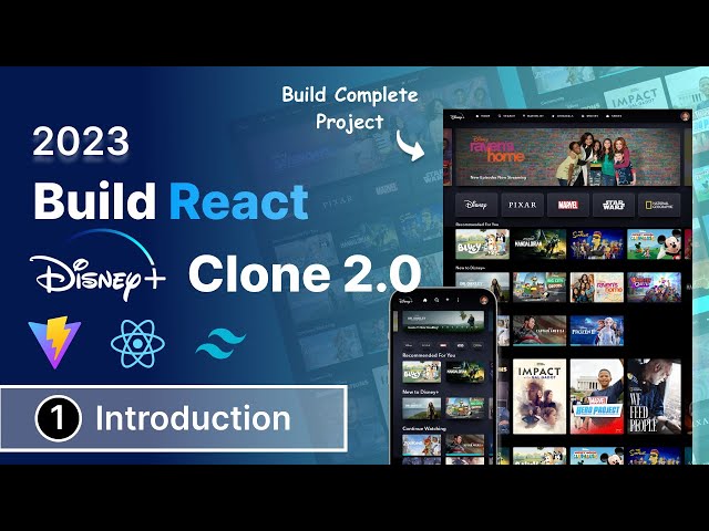 #1 Build Full Stack Disney clone Project using React, Tailwind CSS, Vite, Vercel : Introduction