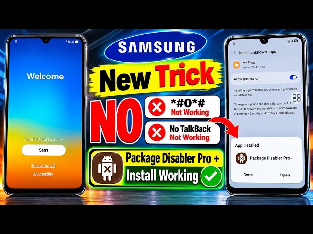 🔥 All Samsung FRP Bypass 2026 | Android 14/15/16/17 | Latest FRP Method | Without PC