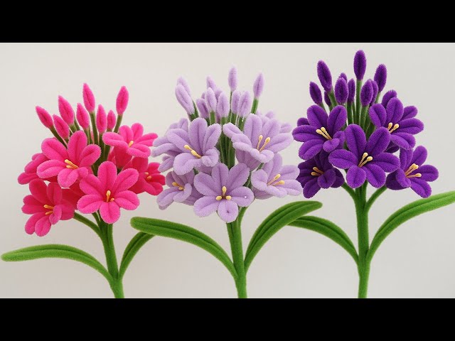 Unbelievably Easy!  🌸 You Won't Believe How Easy These Beautiful Flowers from Pipe Cleaners Are!