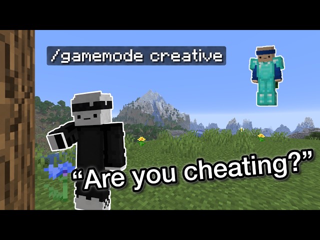Minecraft Survival, But I'm Secretly in Creative Mode...