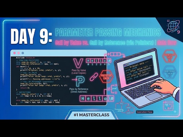 Day 9: Parameter Passing – Call by Value vs. Call by Reference in C
