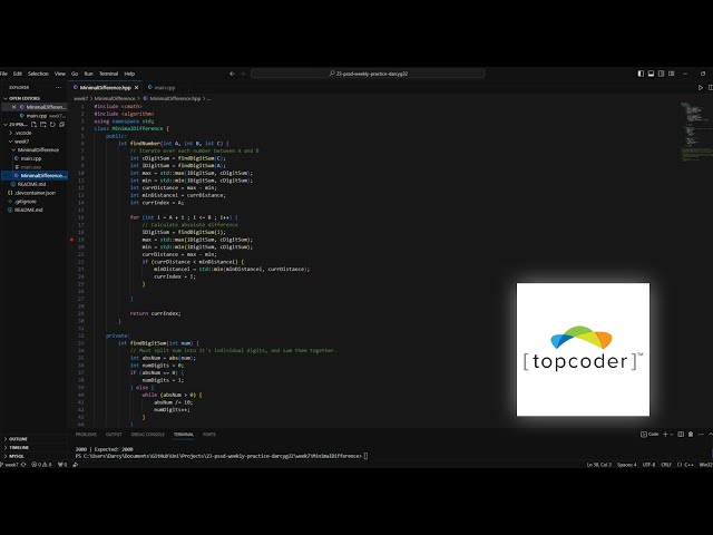 MinimalDistance Problem C++ Solution TopCoder | ASMR Coding (No Talking)