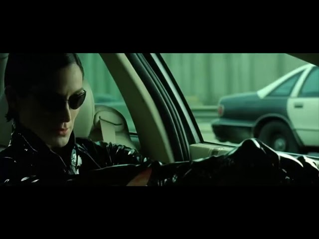 The Matrix highway chase and fight- hd - whatsapp status video - car chase and fight -  high speed