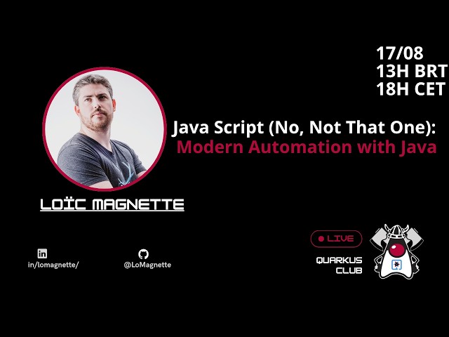 Java Script (No, Not That One): Modern Automation with Java