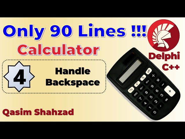 Calculator 04 - Handle Backspace