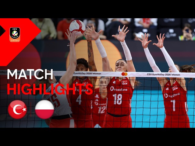 Highlights | Türkiye vs. Poland | CEV Trendyol EuroVolley 2026 | Women
