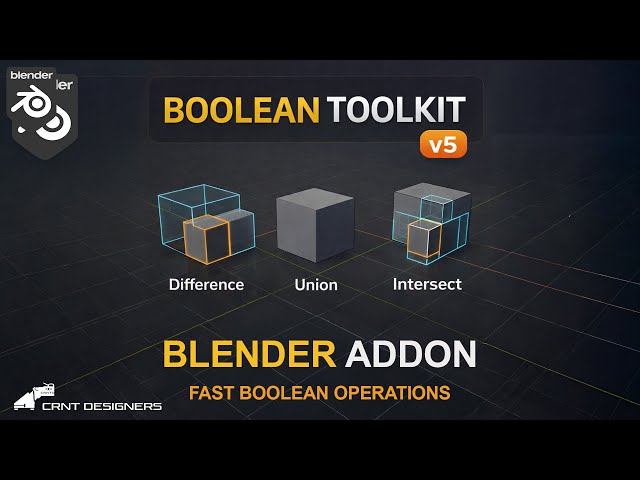 Boolean Toolkit - Blender Addon For Hard Surface Modeling