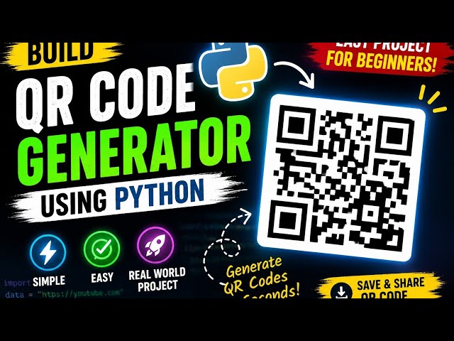 Python QR Code Generator 🚀 | Easy Project for Beginners