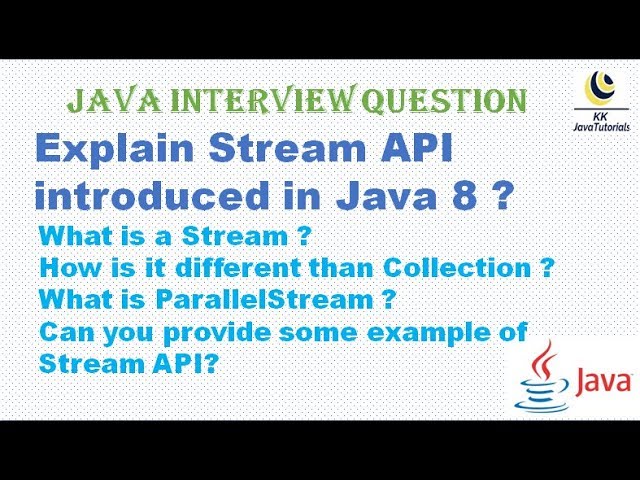 Explain Stream API introduced in Java 8 ? [Java Stream APIs Interview Questions]