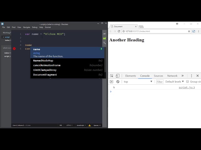 What is a string in JavaScript?