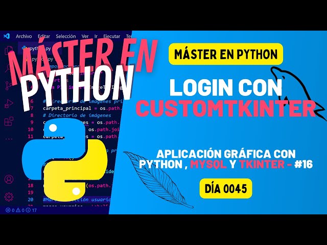 LOGIN Window with CUSTOMTKINTER - Python Master #45