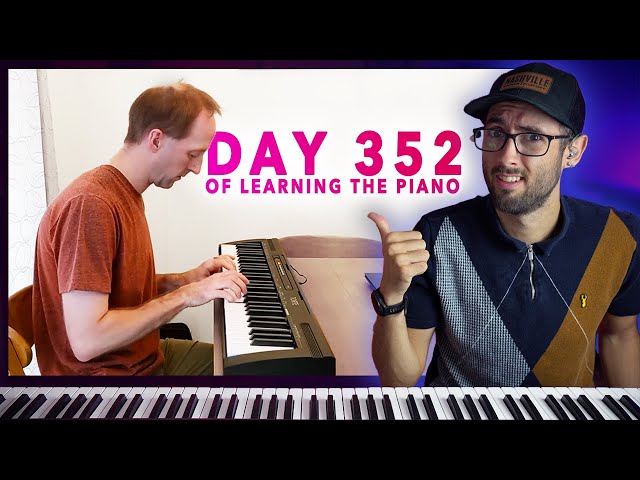 1 Year of Piano Progress (41 year old self-taught beginner)  | Pianist Reacts