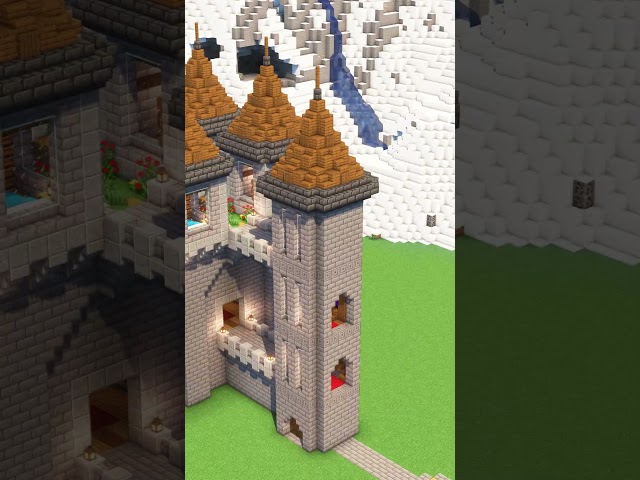 Minecraft Easy Starter Castle🏰 Download & 3D build guide ➡️Link in bio 🔗Search: rafaelabuilds.com 💕
