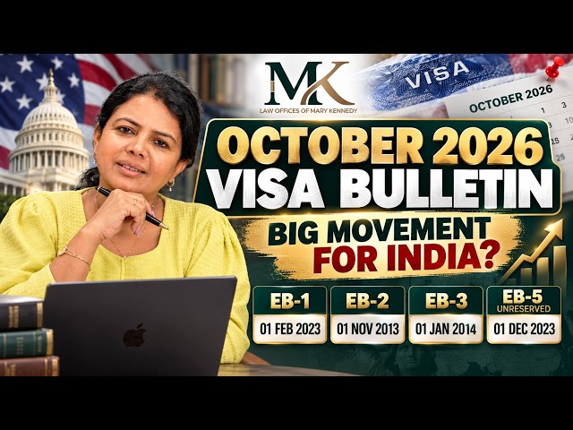October 2026 Visa Bulletin: BIG Movement for India? | EB-1, EB-2, EB-3 & EB-5 Updates | LOMK
