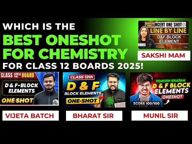Best One-Shot Chemistry Videos on YouTube for Class 12 Boards 2025! *Inorganic*