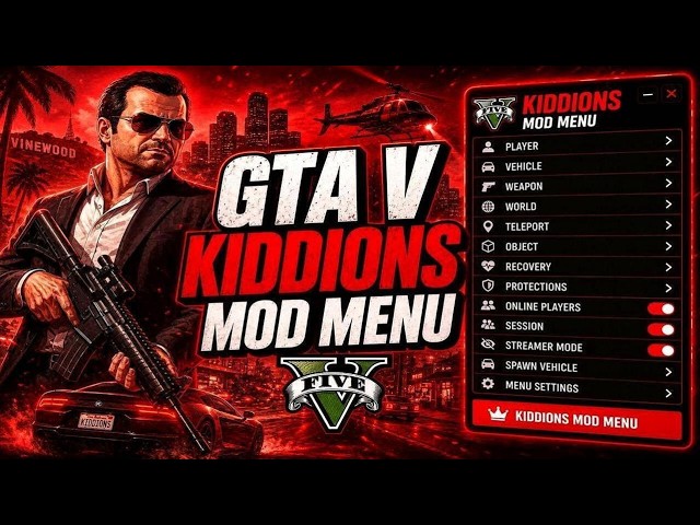 *BEST* GTA 5 Mod Menu PC 2026 / Free Kiddions Cheat, Money Hack & Online Mods (WORKING)