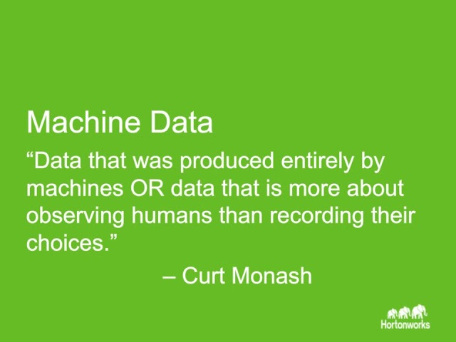 Deriving Analytic Insights from Machine Data and IoT Sensors
