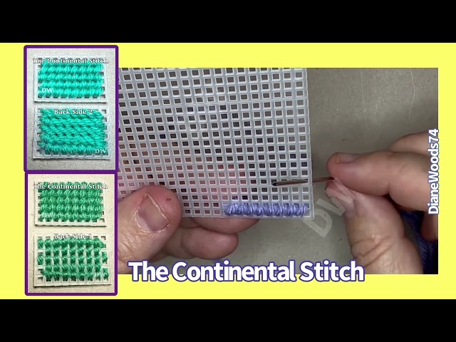 🟩 How to do the Continental Stitch Tutorial | Plastic Canvas