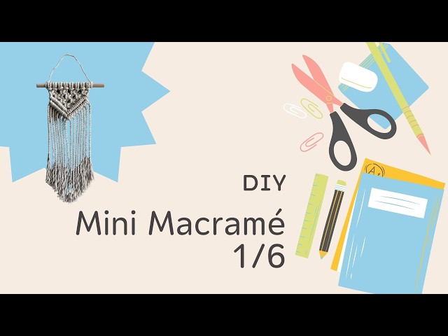 How to Make a Mini Macramé Wall Hanging | Easy Tutorial #Macrame #MiniMacrame #Knots #DIY #Crafts