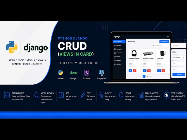 PYTHON-Django (CRUD - Views in Card)