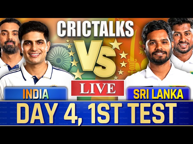 🔴 Live: IND vs SL, Day 4, 1st Test, Cricket Live Match Today Scores, Commentary, 1st Session