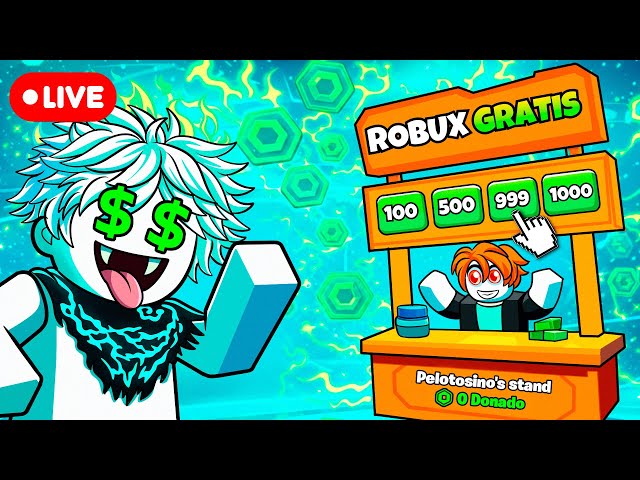 🔴 EN VIVO: REGALANDO ROBUX A ESPECTADORES 🎁 | PLS DONATE 💸