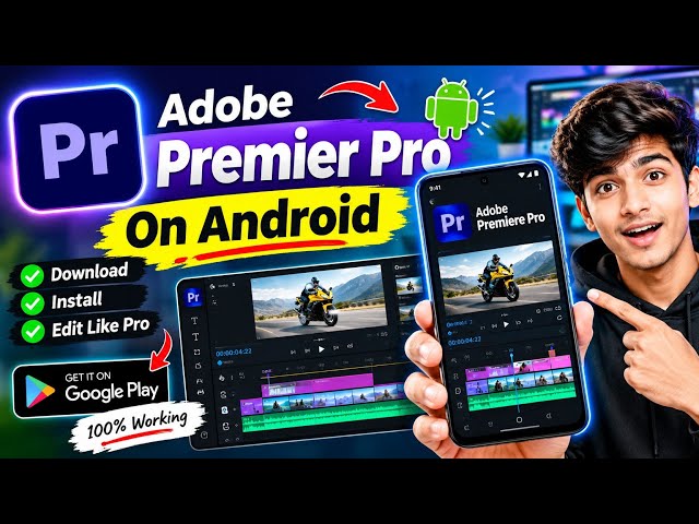 Adobe Premiere Pro On Android 🔥 | Mobile Me Premiere Pro Kaise Use Kare | 2026