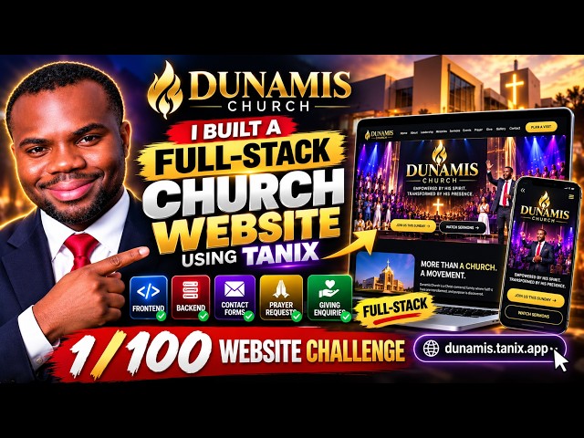 I Built a Professional Full-Stack Church Website Using TANIX
