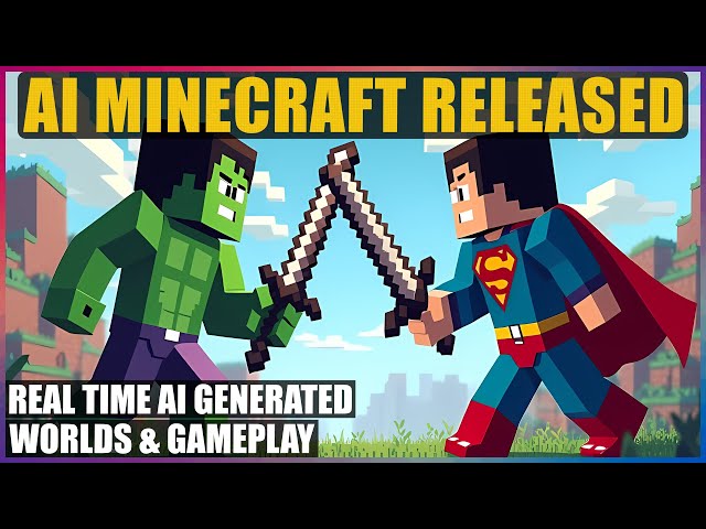 AI Generated Minecraft Playable Demo Released - Based on Oasis Model - Decart and Etched