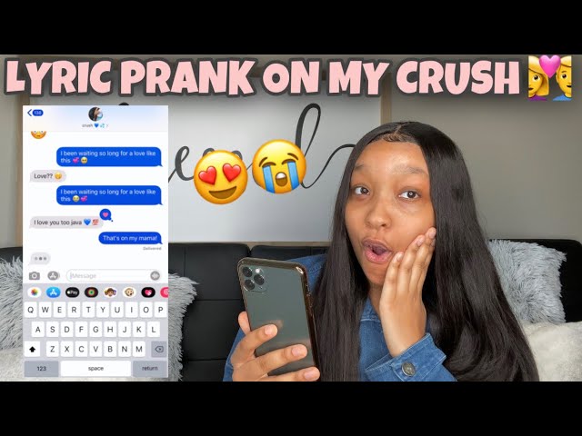 LYRIC PRANK ON CRUSH !!! *GONE RIGHT* 👀👩‍❤️‍👨😍 | Summer Walker ft. Jhené Aiko song