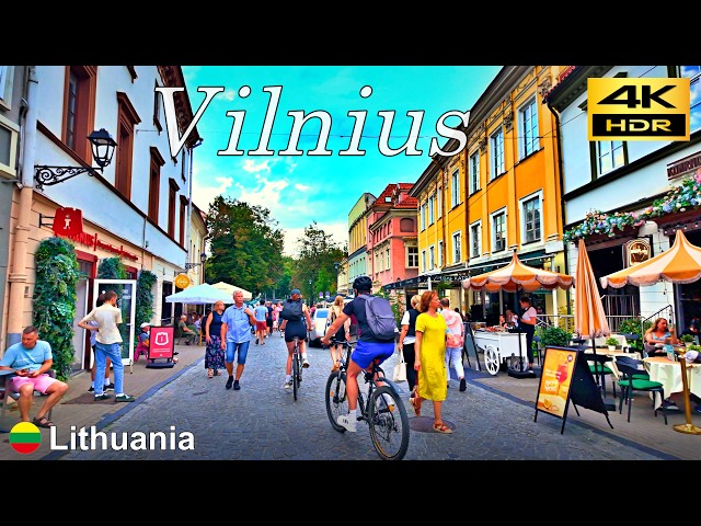 Vilnius Walking Tour / Lithuania 🇱🇹 / August 2024 / 4K HDR