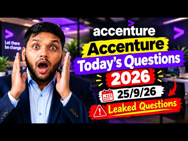 Today? Accenture Repeated Technical MCQ 2026 | #Oncampus 2027