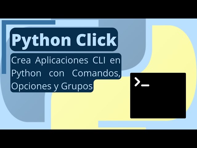 Python Click - Python library for creating CLI applications