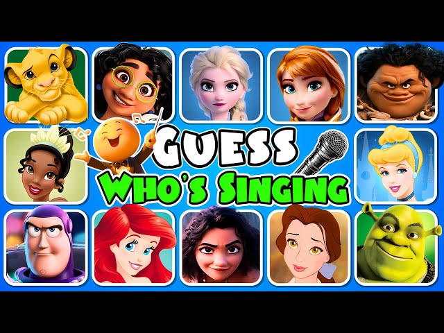 Guess Who's Singing 🎤🎙️🎶 Disney Song Quiz Challenge #2 | Inside Out 2, Moana, Elsa, Rapunzel