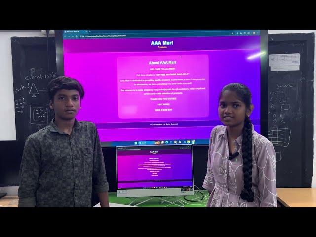 Students HTML Project Showcase: AAA MART
