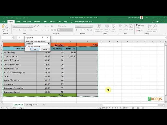 24_Using Styles to Format Tables in Excel