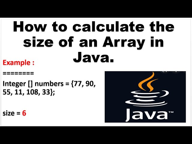 How to find the size of an array in Java