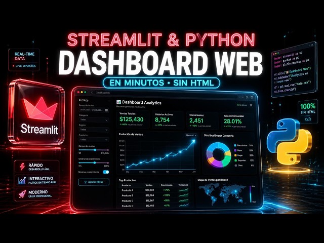 Crea un dashboard profesional con Streamlit y Python en minutos